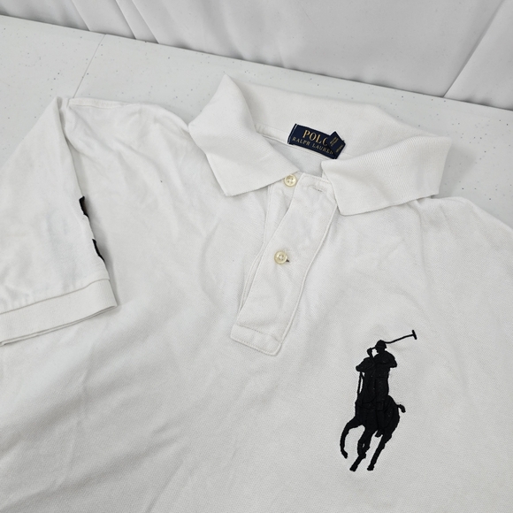 Polo Ralph Lauren Other - Polo Ralph Lauren Polo Shirt Mens XL Tall‎ White Big Pony Number 3 Sleeve Pique.